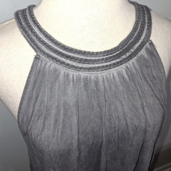 Cable & Gauge/ Charcoal Sleeveless Tank Top- W Sz Large - Picture 2 of 7